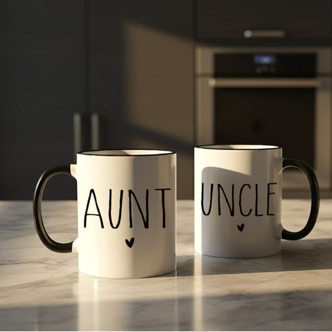 Puouoonyi Aunt & Uncle mug ideal for hot coffee and daily use