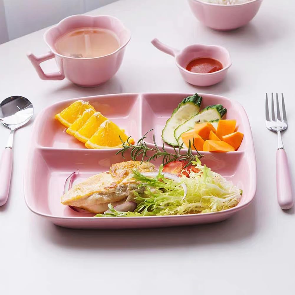 PUPOPIK unbreakable 10in blue plate ideal for kids lunch and snacks.