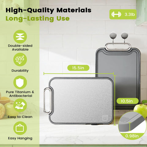 Puppiluv board features non-slip silicone edges for stable chopping
