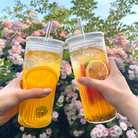 Puraville clear glass cups are easy to clean and maintain clarity.