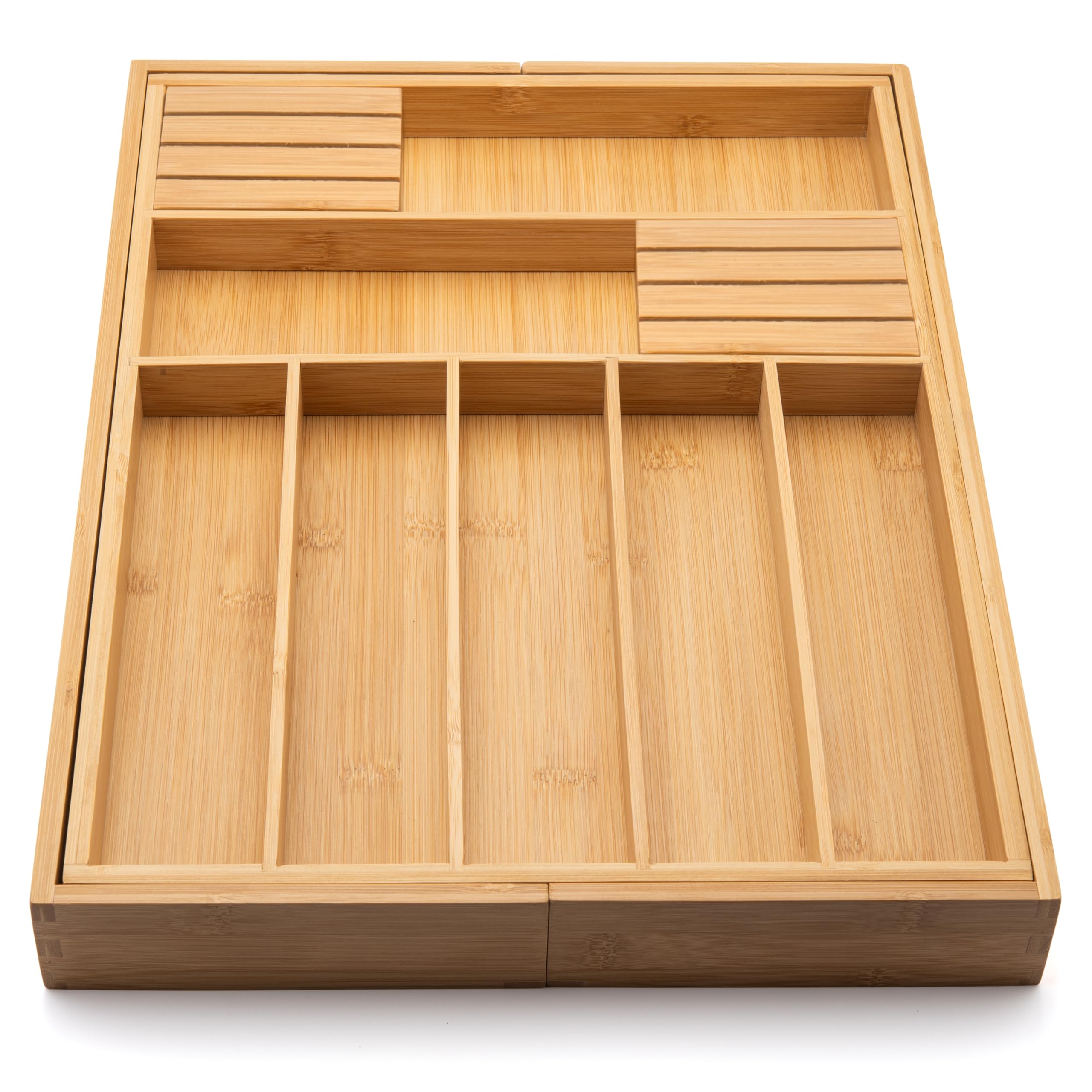 Purawood durable bamboo construction is easy to wipe clean with a damp cloth.