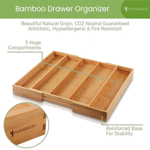 Purawood drawer measure guide helps ensure proper fit.