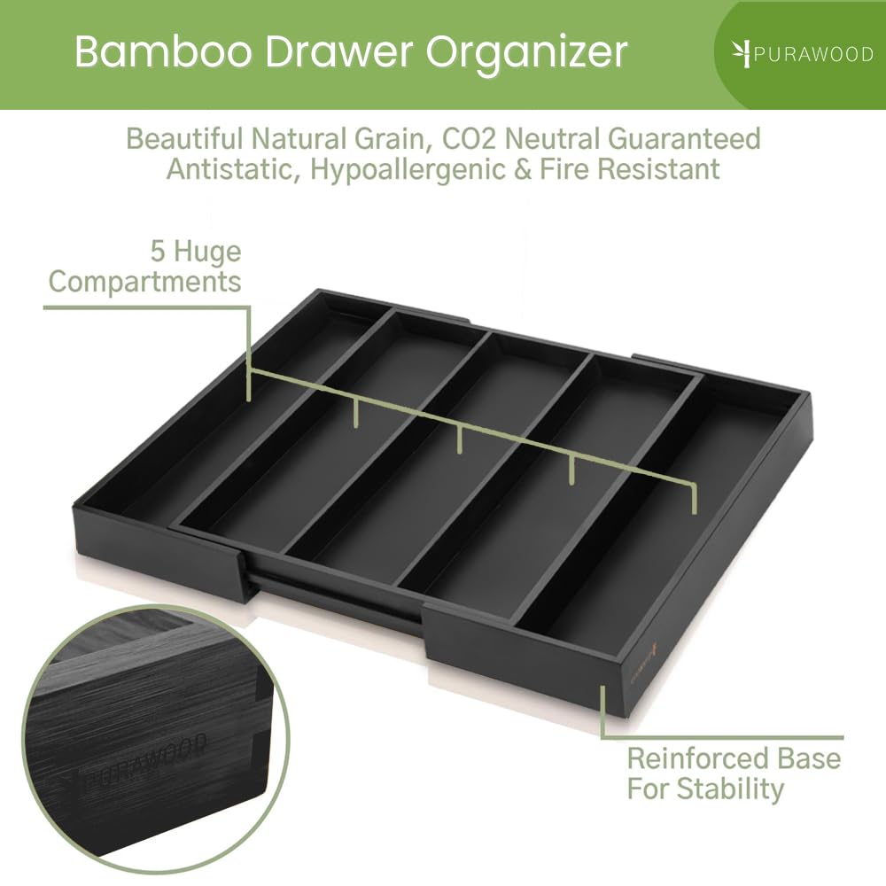 Purawood water-resistant bamboo construction resists moisture and cleans in minutes