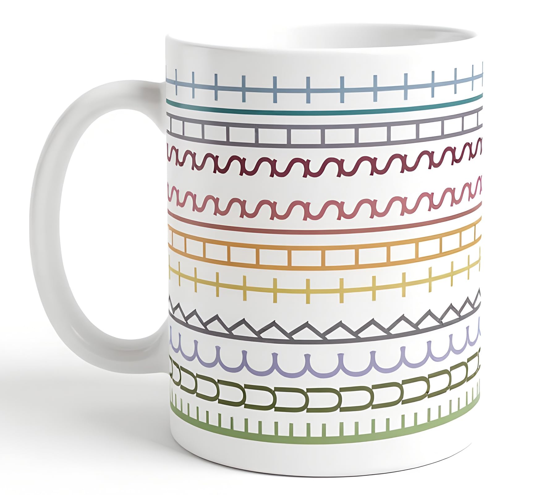 Pure Compression hidden message mug front view, playful desk companion for coffee breaks