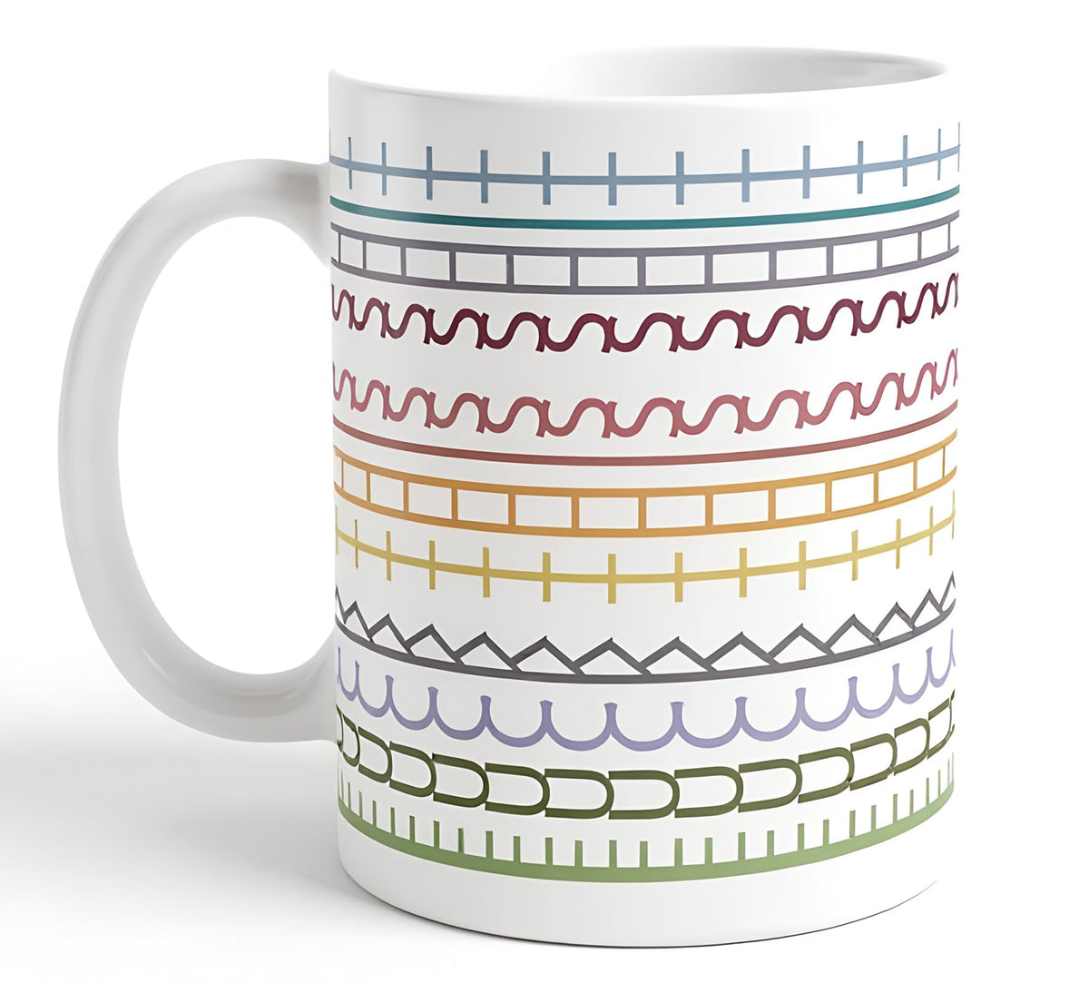 Pure Compression hidden message mug front view, playful desk companion for coffee breaks