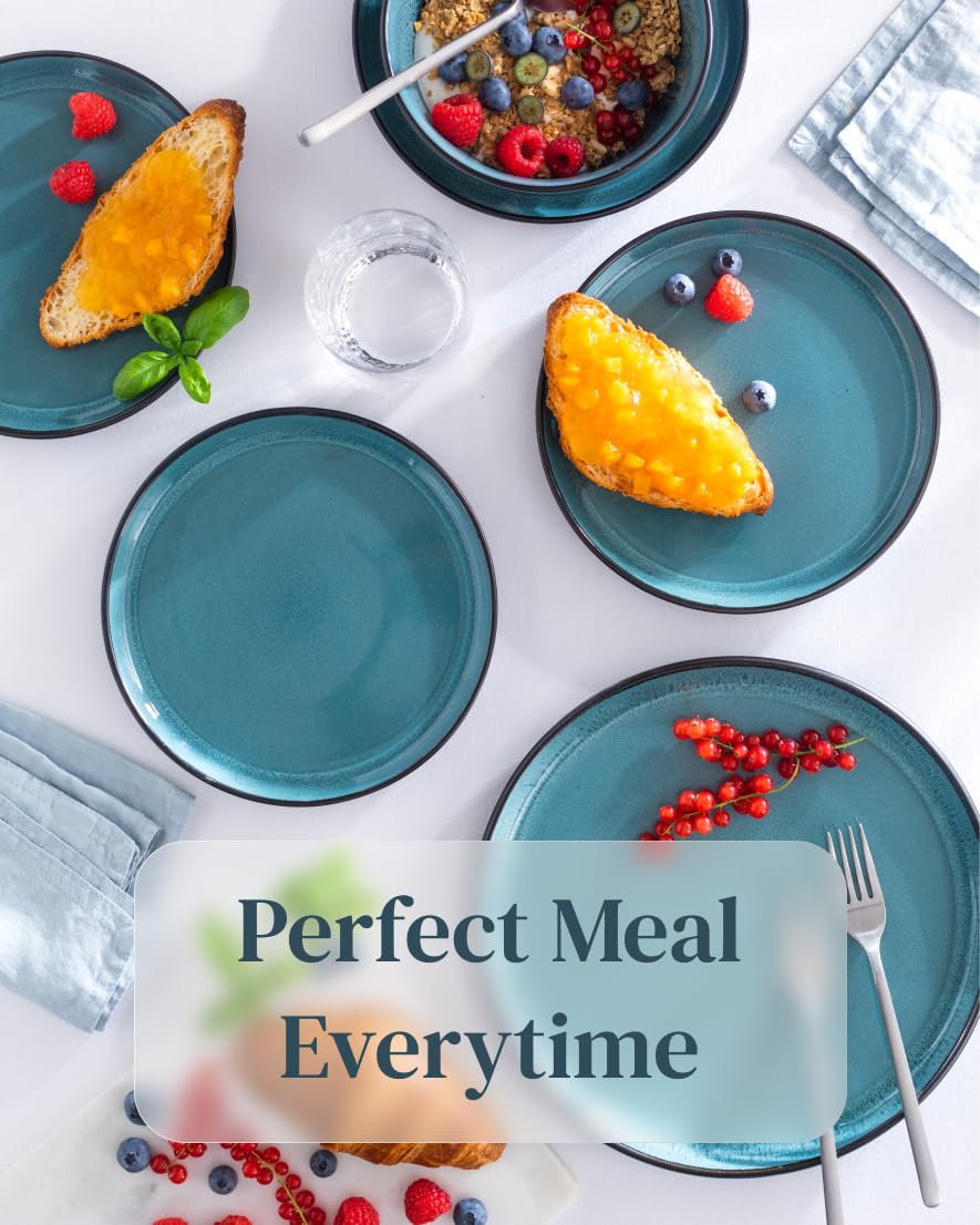 Ceramic bowls for cereals and soups with a durable glaze