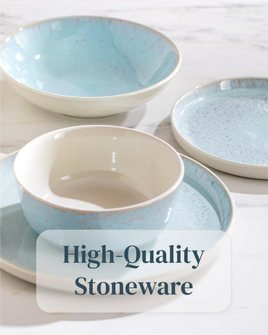 Pure Living cereal bowls suitable for soups and cereals with scratch-resistant glaze