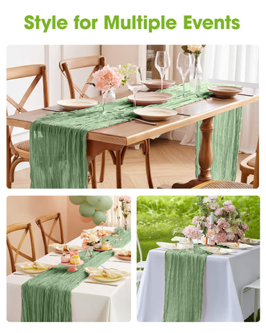 Pureegg 35 by 120 inches running length suits standard party settings.