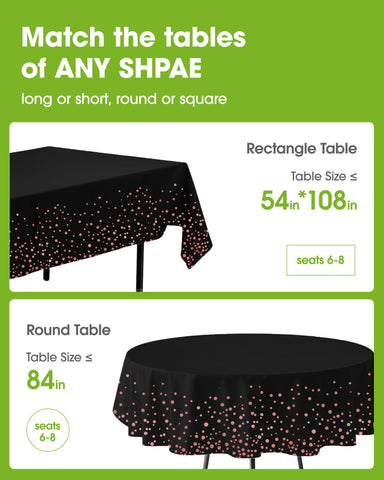 Pureegg 10-pack disposable tablecloths simplify party setup and cleanup.