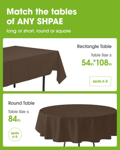 Pureegg disposable tablecloth pack 10-ct ideal for quick cleanups