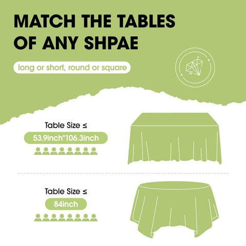 Pureegg disposable eight-pack pink tablecloths for quick party setup