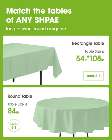 Pureegg disposable tablecloth for Easter parties keeps cleanup quick and simple.