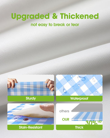 Pureegg disposable tablecloth pack of 10 for convenient party cleanup.