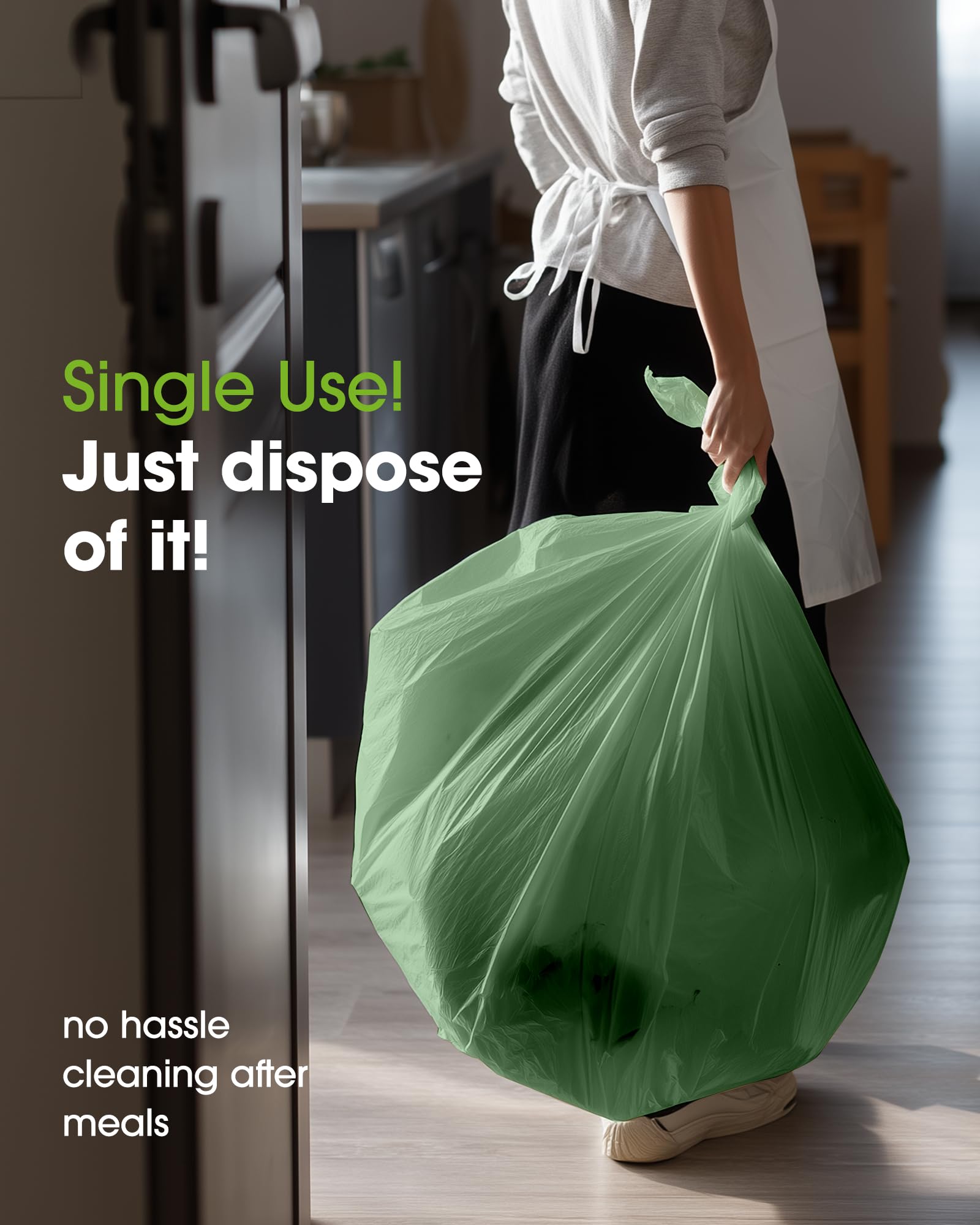 Pureegg easy-cleanup tablecloth makes post-event tidying effortless.