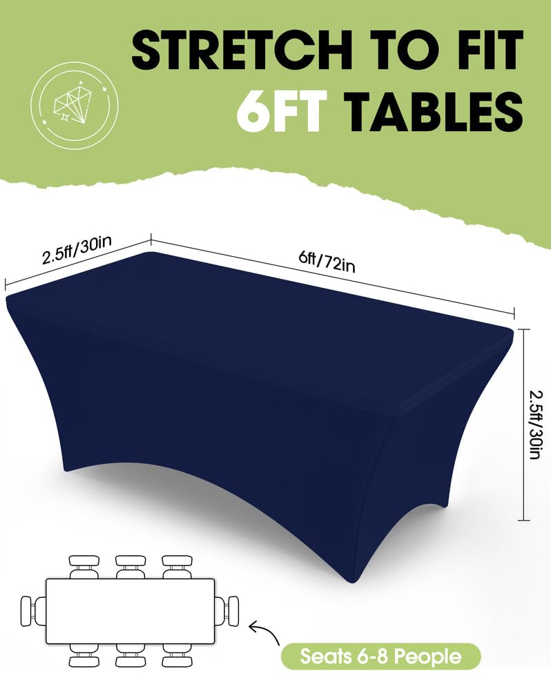 Pureegg fitted tablecloth with elastic leg pockets prevents slipping during outdoor events.
