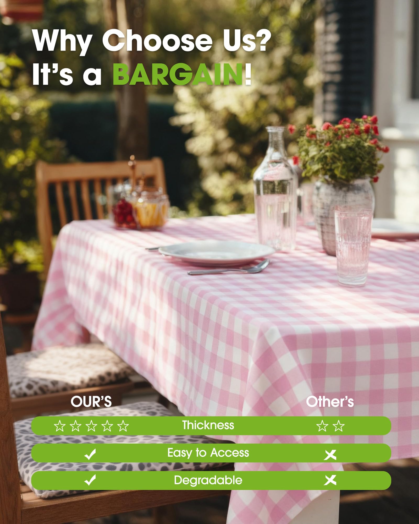 Pureegg folding buffet tablecloth suits versatile serving setups.