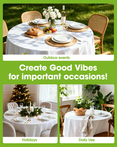 Pureegg party tablecloth ready for outdoor dining setup
