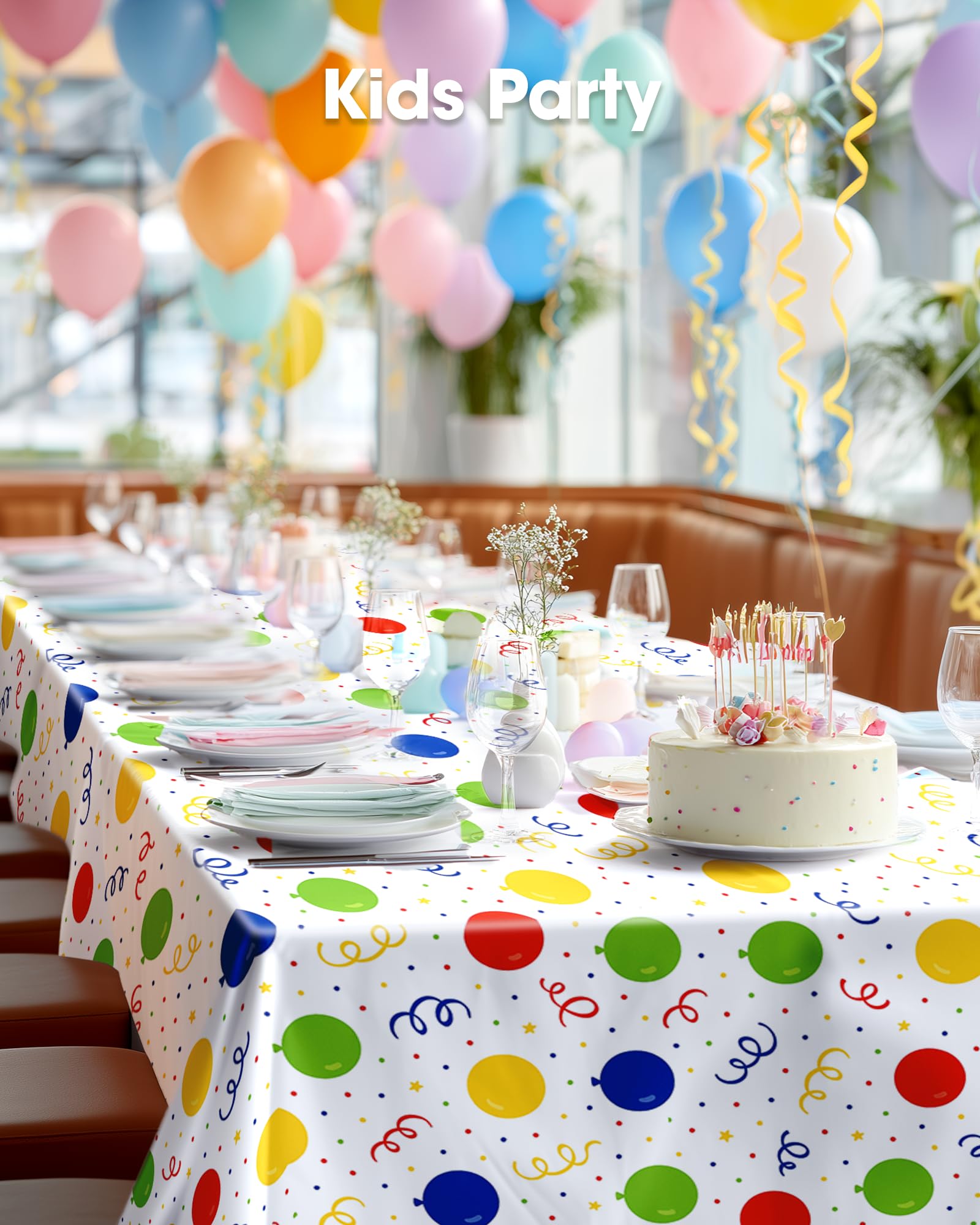 Pureegg rectangle table setup with 54x108 coverage for long tables.
