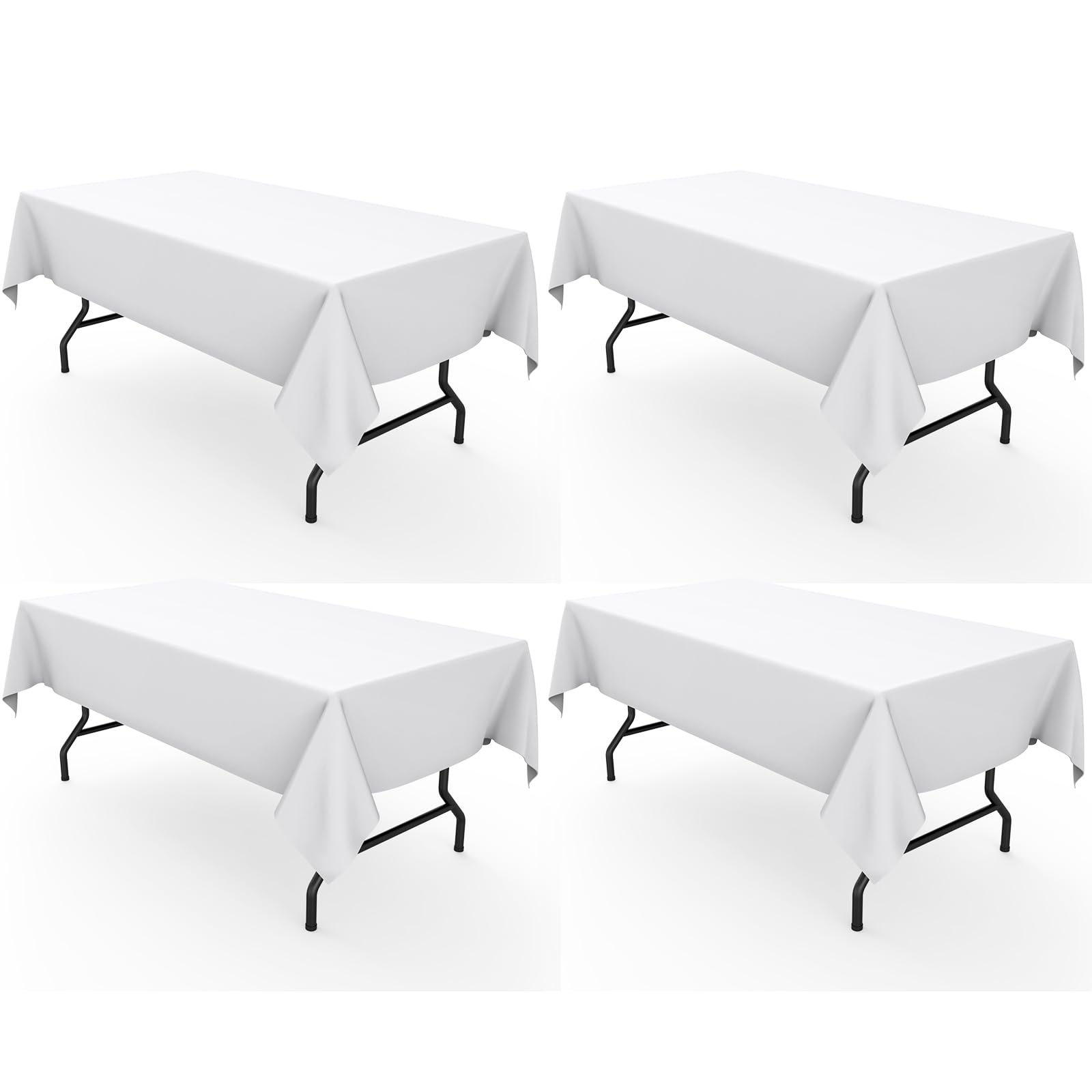 Pureegg rectangle table cloth with wrinkle-resistant surface for elegant dining setups.