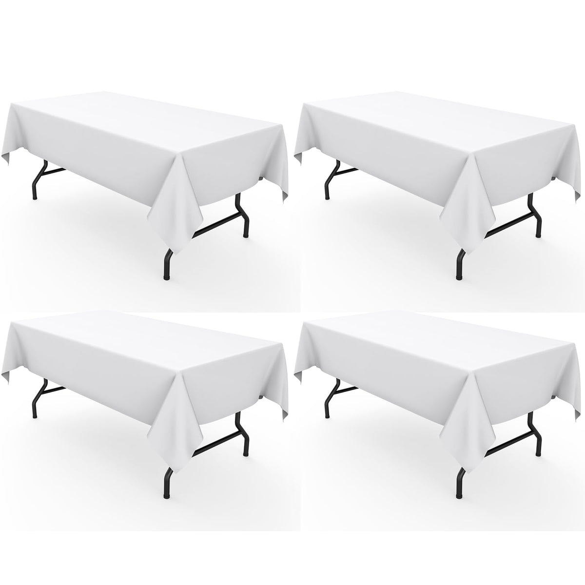 Pureegg rectangle table cloth with wrinkle-resistant surface for elegant dining setups.