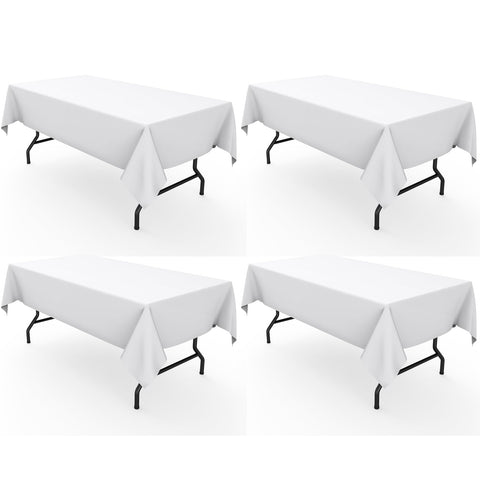 Pureegg rectangle table cloth with wrinkle-resistant surface for elegant dining setups.