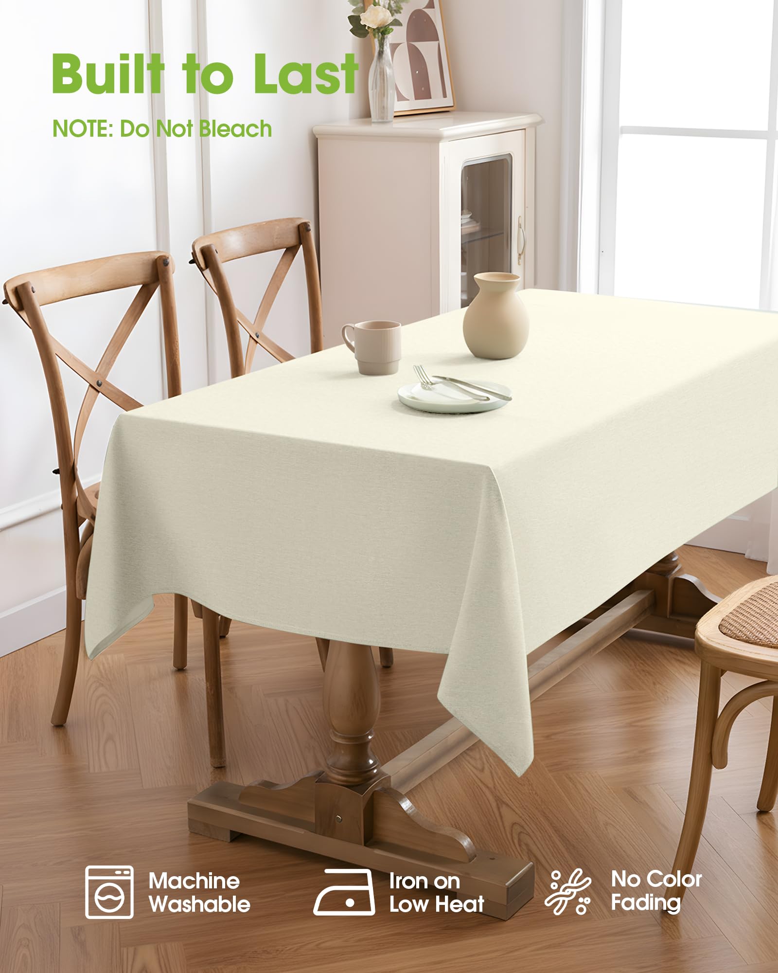 Pureegg rolled-hem edge provides a refined, finished look.
