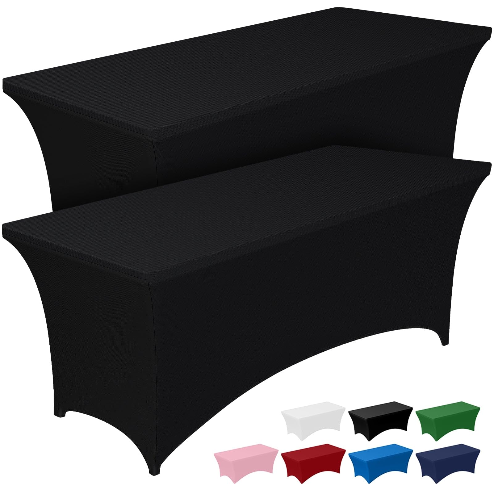 Pureegg spandex tablecloth, 6ft stretch fabric close-up showing elasticity