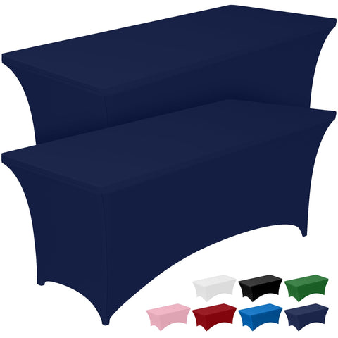Pureegg spandex tablecloth for 6ft rectangle tables delivers a sleek, wrinkle-free setup.