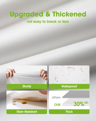 Pureegg table cloth with leakproof design protects surfaces during celebrations.
