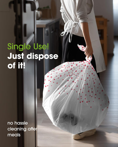 Pureegg tablecloth fits up to 8-foot tables with reliable coverage.