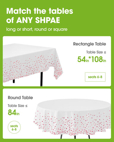 Pureegg disposable party tablecloth setup for quick event planning and cleanup.