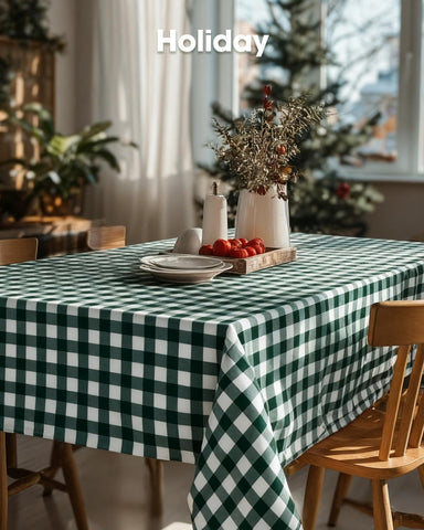Pureegg tablecloth resists stains and tears during casual dinners.