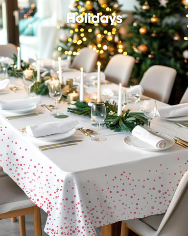 Pureegg durable, leakproof table cover for busy event days.