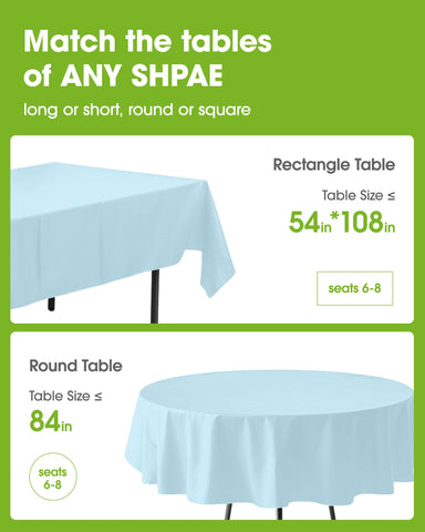 Pureegg Easter blue tablecloth adds festive color for celebrations