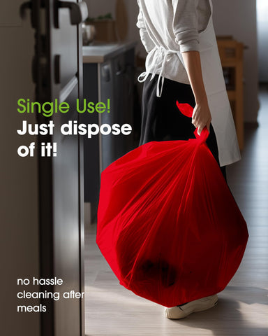 Pureegg easy clean disposable tablecloth for quick cleanup
