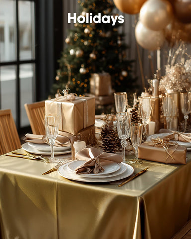 Pureegg tablecloth ideal for indoor and outdoor events and meals.