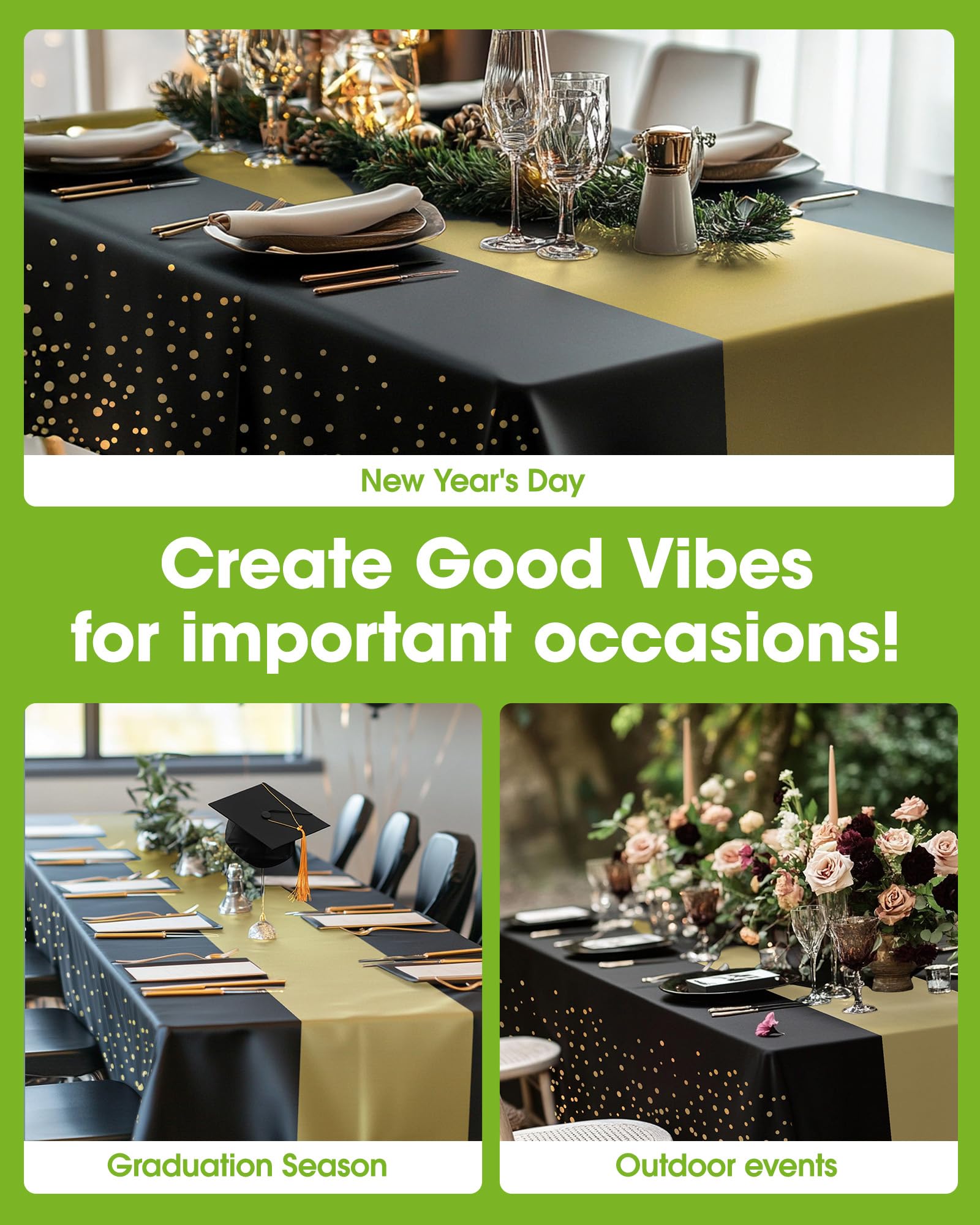 Pureegg leakproof, sturdy tablecloth guards tables after meals.
