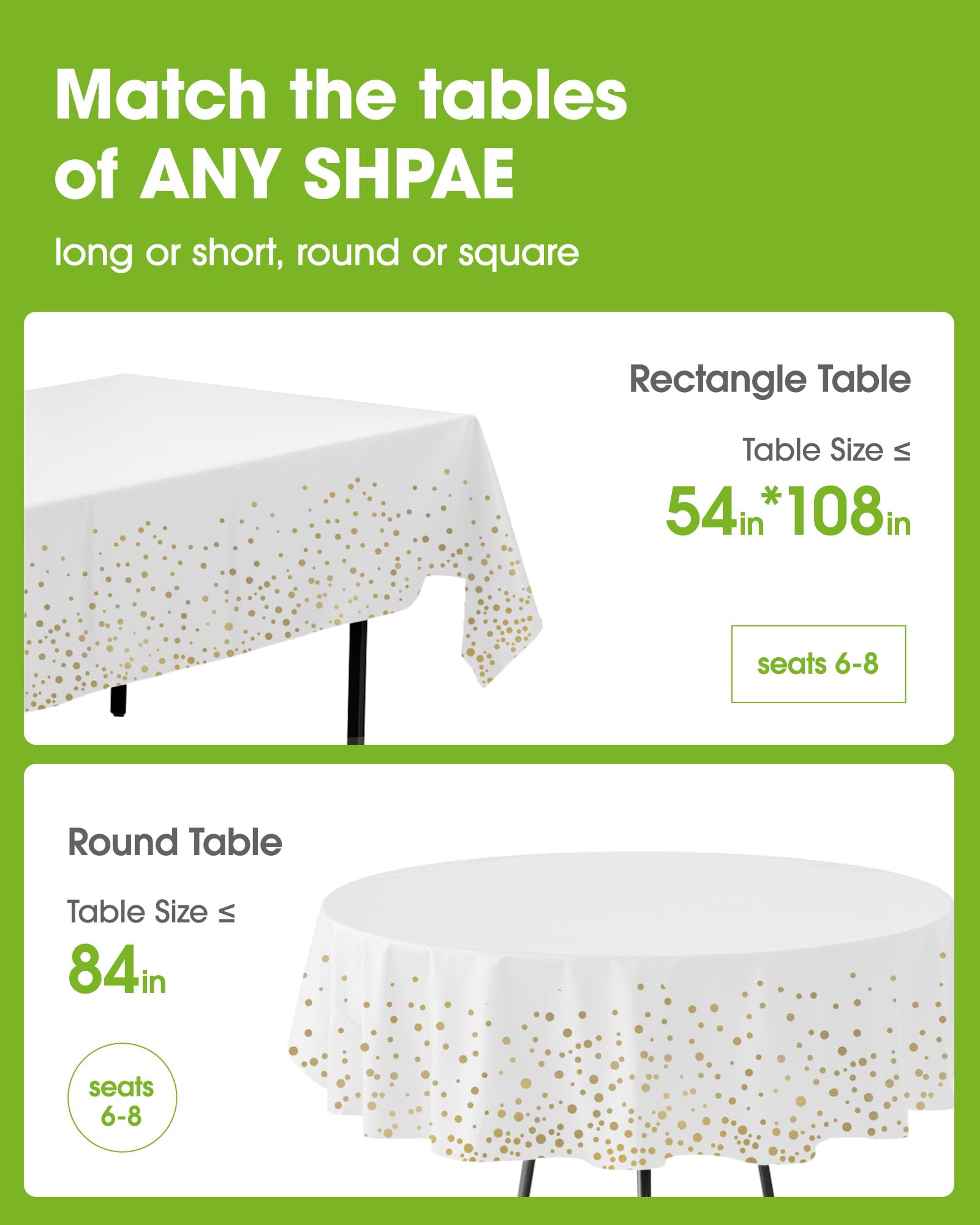 Pureegg tablecloth on rectangular table protecting surfaces during meals.