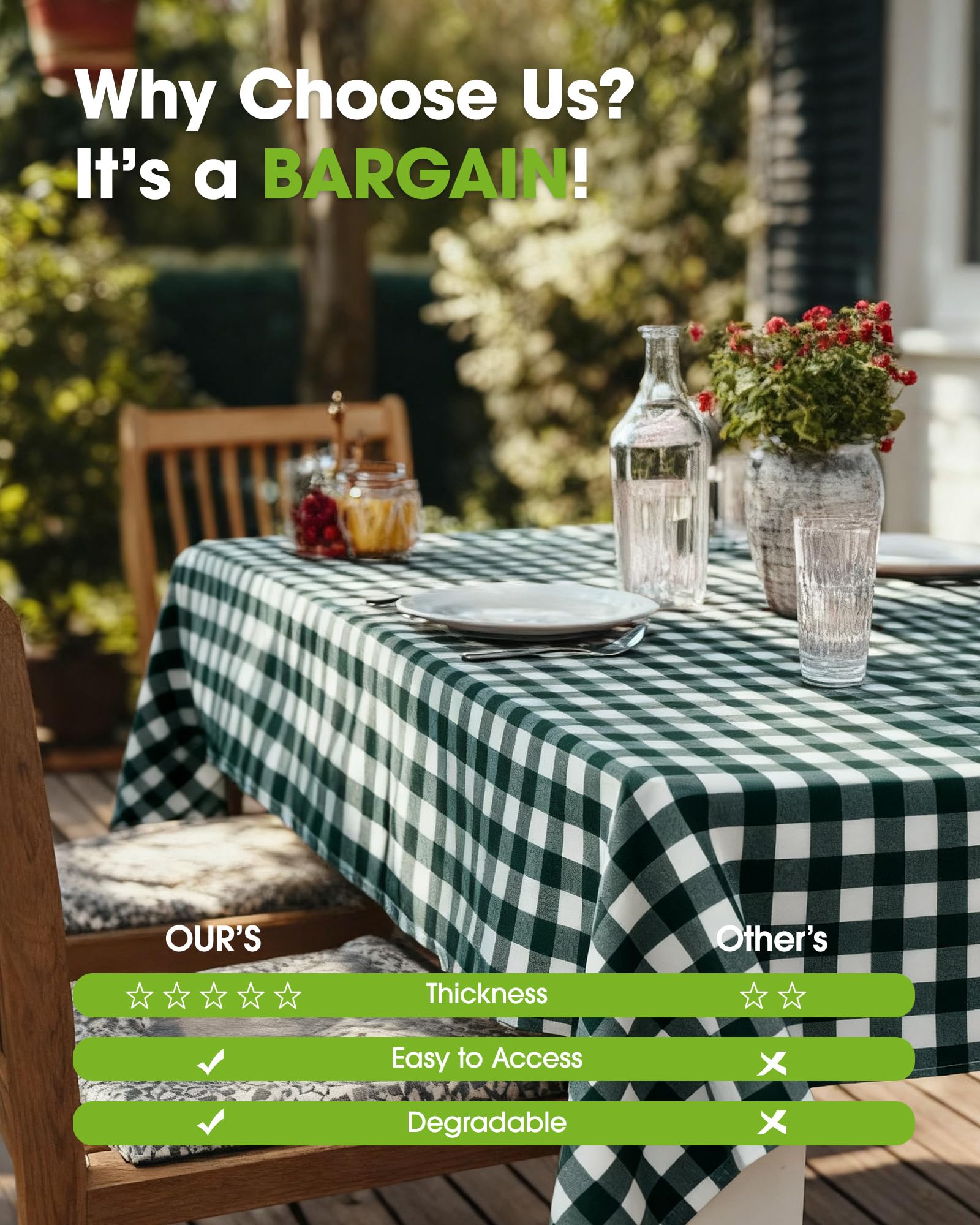 Pureegg 54x108 inch design fits most rectangular tables up to eight feet.