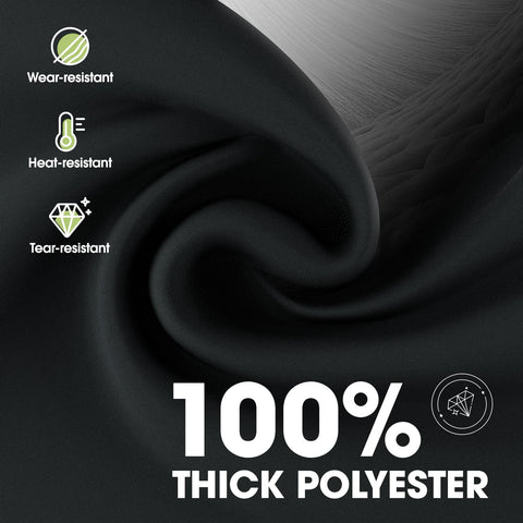 Pureegg tablecloth for picnics in black provides durable surface protection.