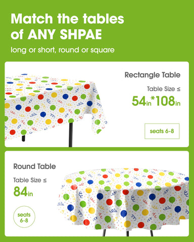 Pureegg rainbow cover tablecloth in use, adds colorful vibes to celebrations.