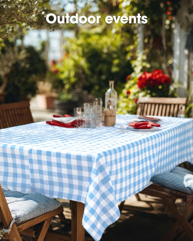 Pureegg sturdy disposable tablecloth for one-time events and everyday use.