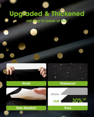 Pureegg tablecloth is stain-resistant and waterproof to protect surfaces.