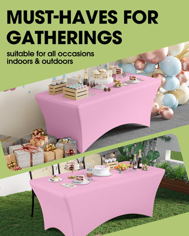 Pureegg tablecloth features twin-needle stitching and reinforced pockets for durability.