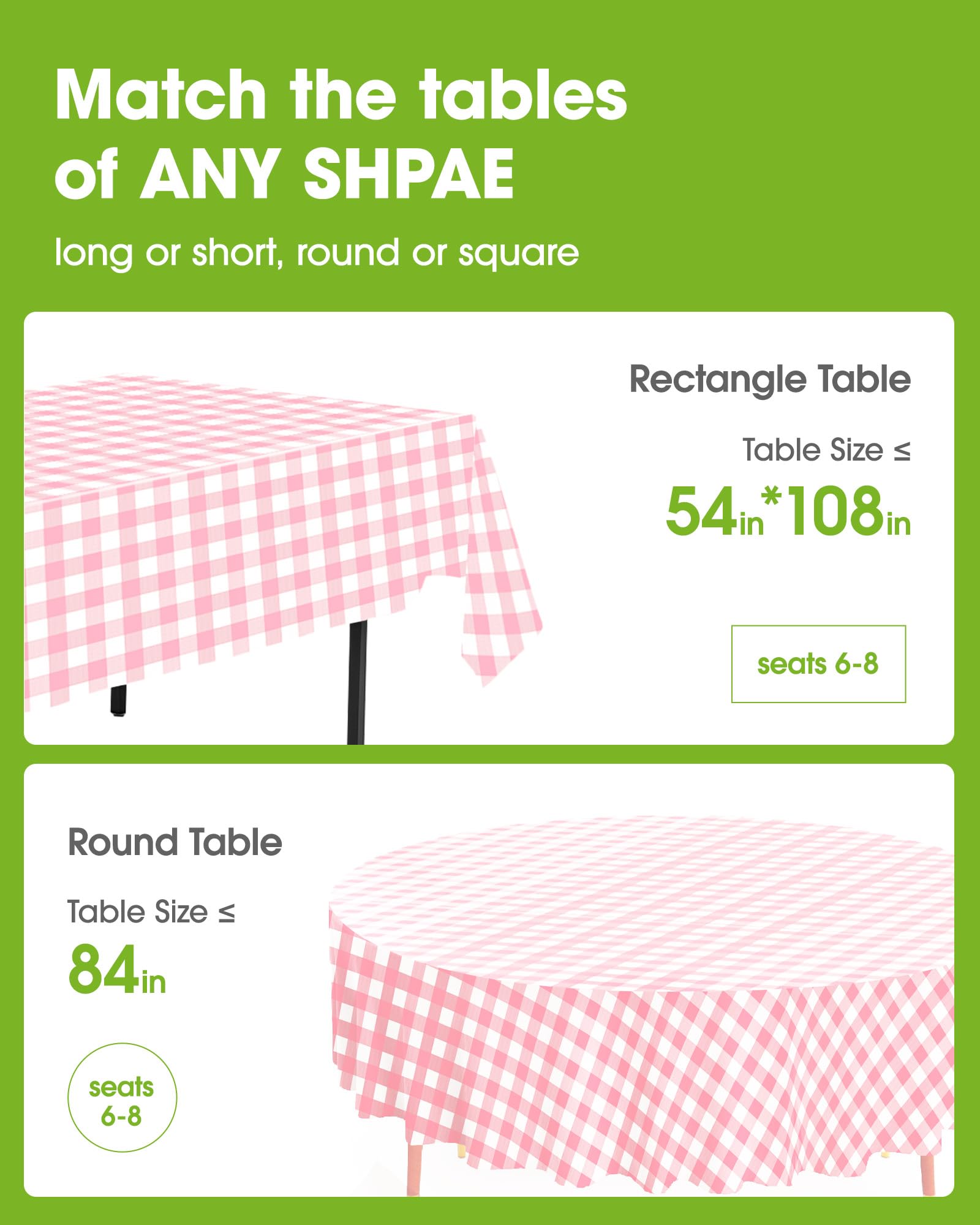 Pureegg waterproof PEVA tablecloth protects surfaces outdoors.