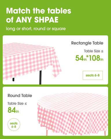 Pureegg waterproof PEVA tablecloth protects surfaces outdoors.