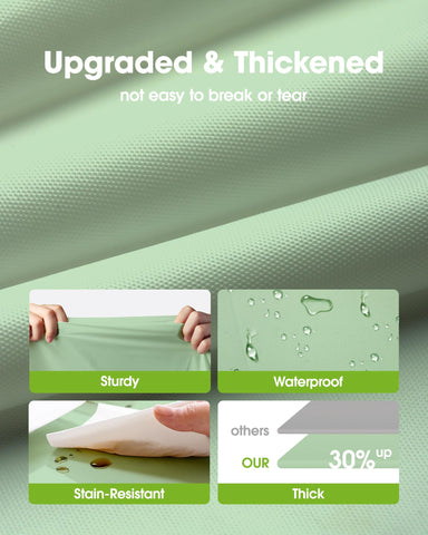 Pureegg waterproof tablecloth safeguards tables from spills during celebrations.