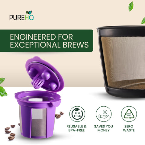 PUREHQ eco-friendly BPA-free design for daily use