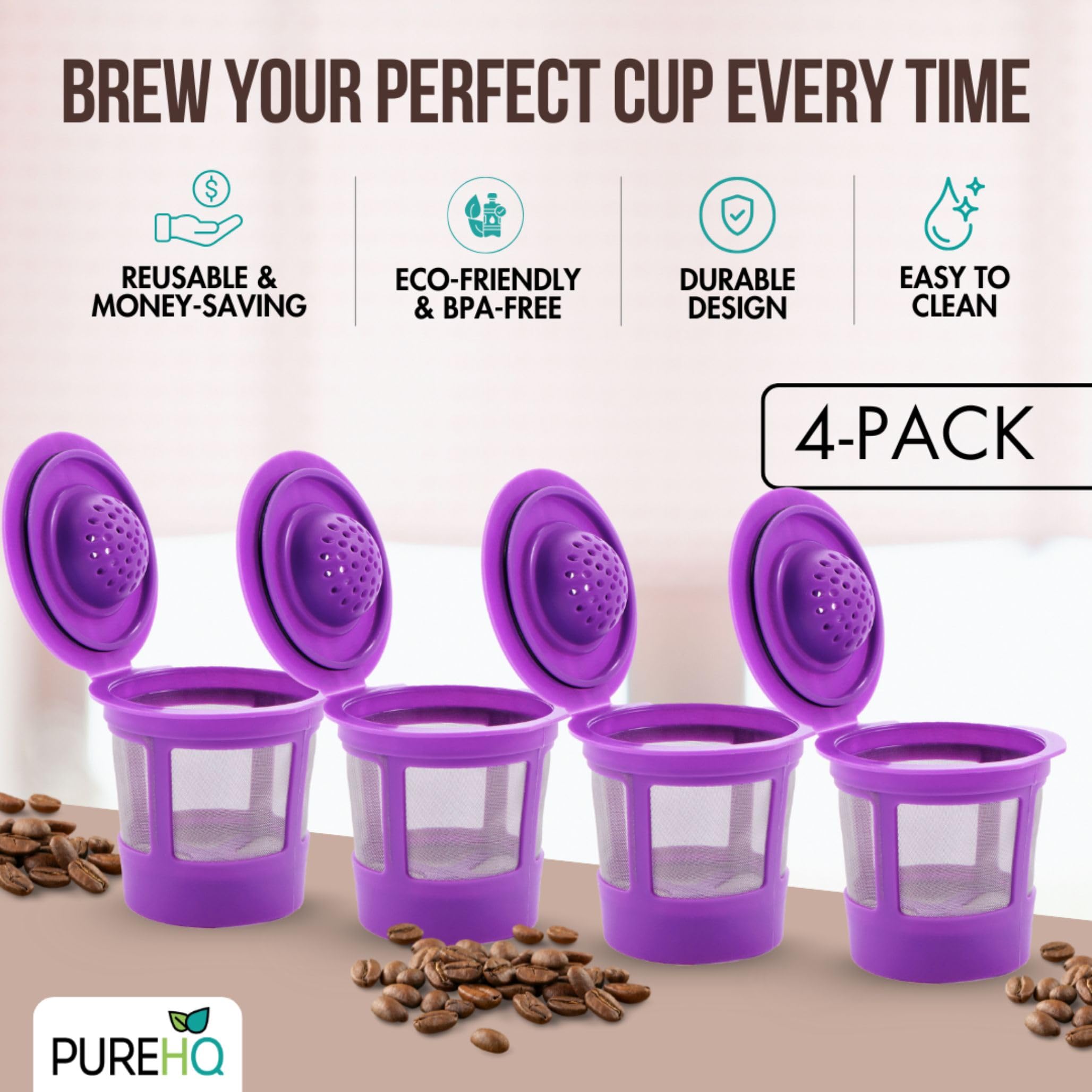 PUREHQ eco-friendly packaging emphasizes sustainable coffee choices