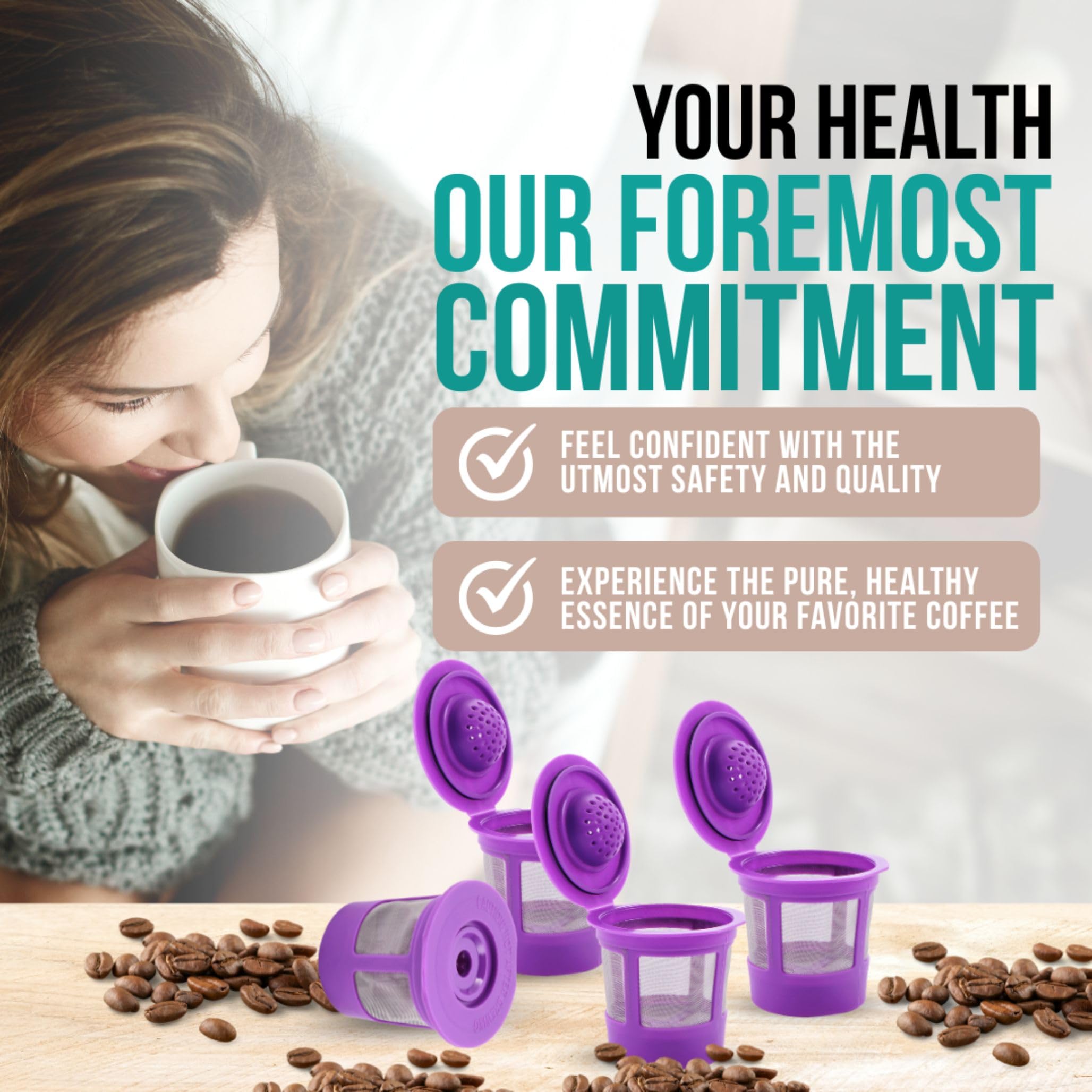 PUREHQ reusable K-Cup in Keurig demonstrates easy refilling and eco-friendly use